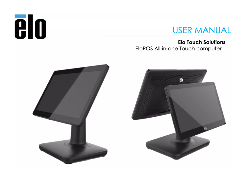 Page 1 de la notice Manuel utilisateur Elo E892761