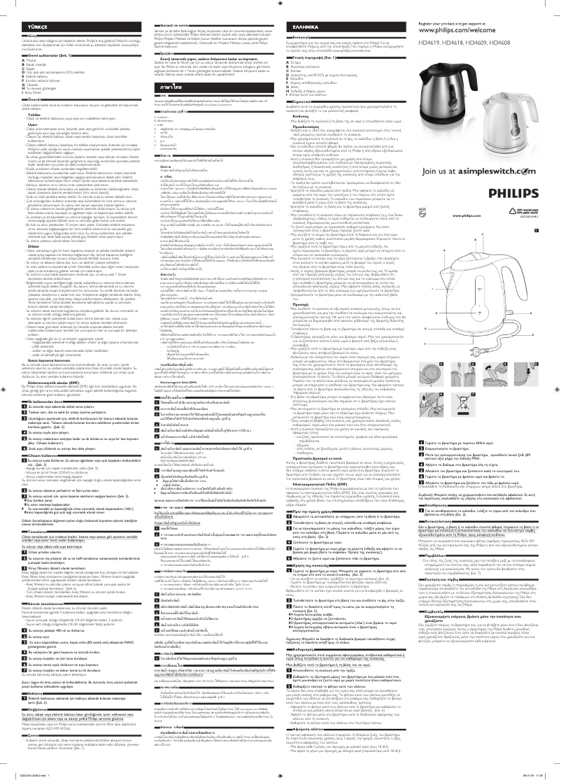 Página 1 del manual Manual de usuario Philips Daily Collection HD4608