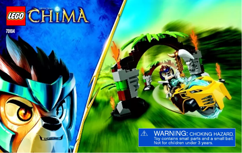 Page 1 de la notice Manuel utilisateur Lego Jungle Gates 70104