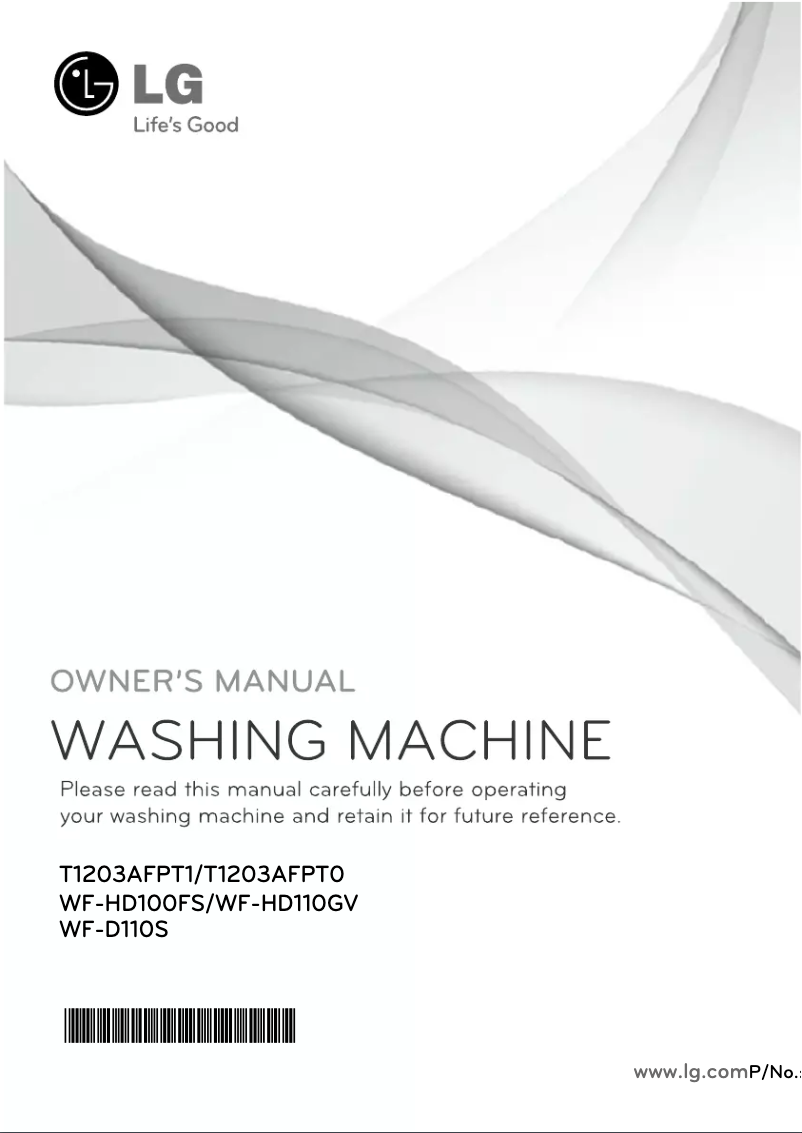 Page 1 de la notice Manuel utilisateur LG WF-HD100FS