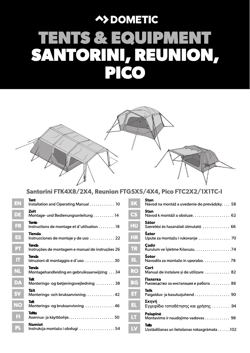 Imagen de la primera página del manual del dispositivo Pico FTC 1X1 TC