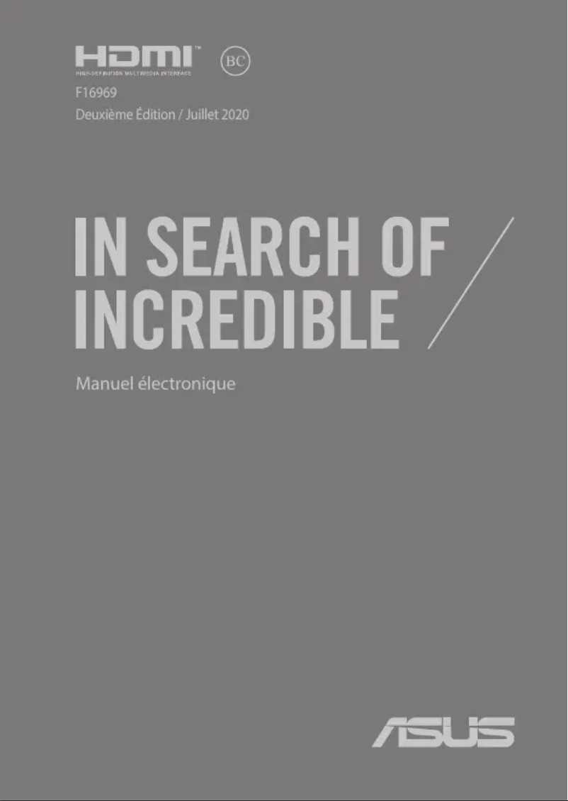 Page n°1 - Manuel utilisateur Asus ExpertBook P2451FA