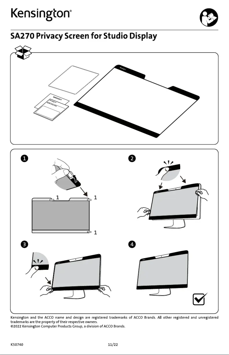 Image de la première page du manuel de l'appareil SA270