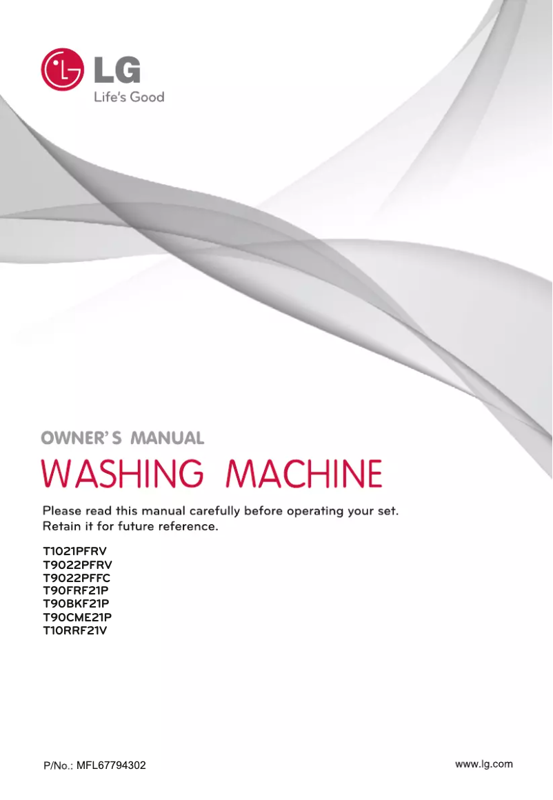 Página 1 del manual Manual de usuario LG T10RRF21V