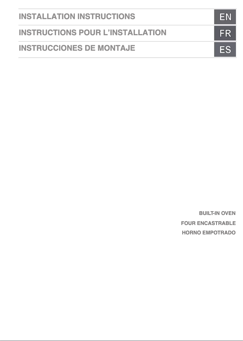 Page 1 de la notice Guide d'installation Smeg DOU330X1