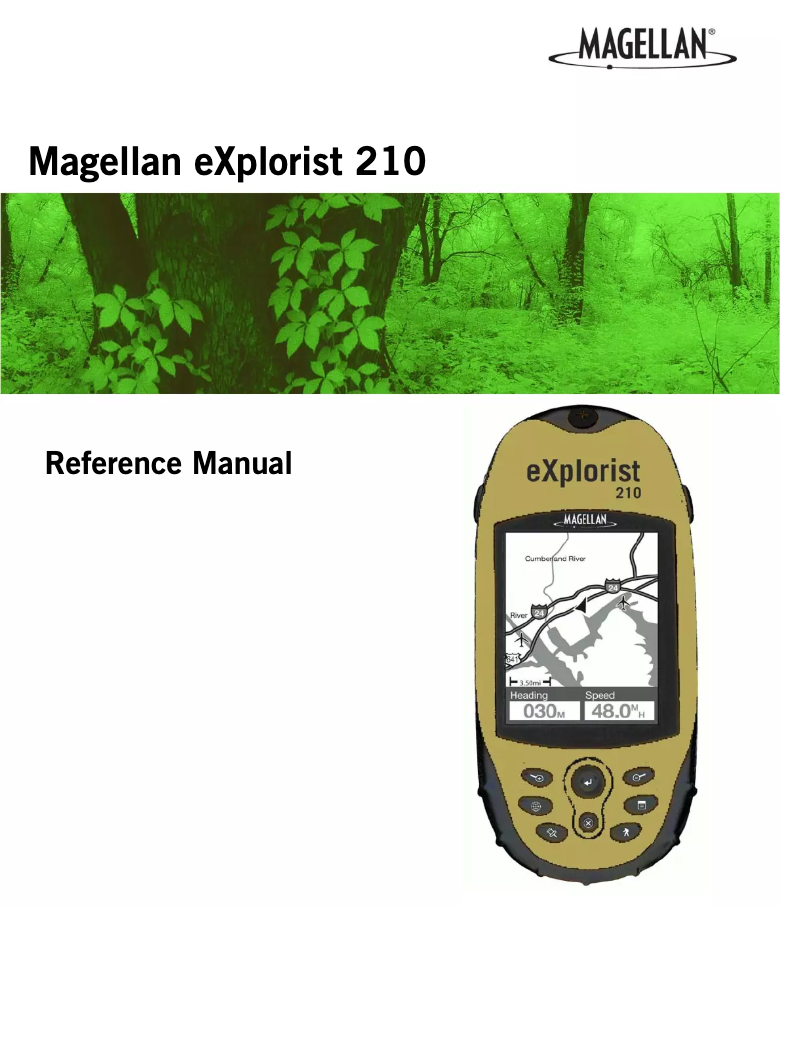 Page n°1 - Manuel utilisateur Magellan Explorist 210