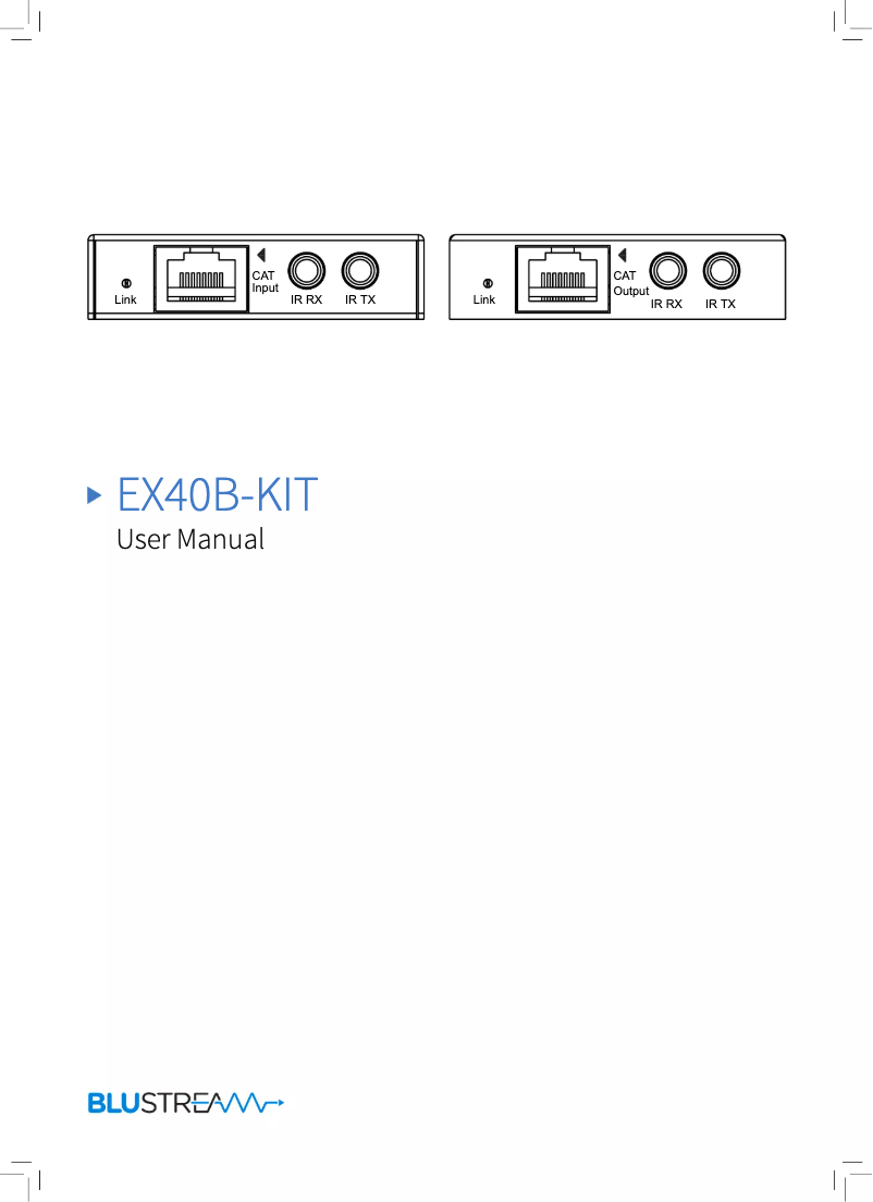 Página 1 del manual Manual de usuario Blustream EX40B-KIT