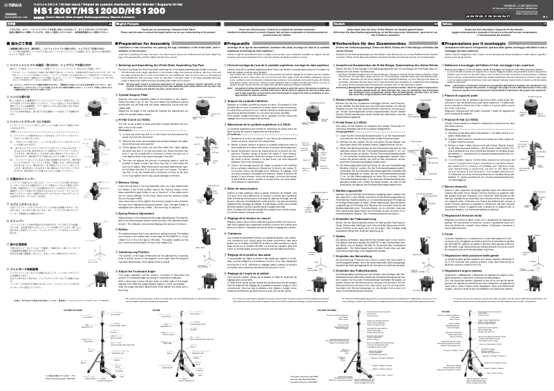 Page n°1 - Manuel utilisateur Yamaha HS1200