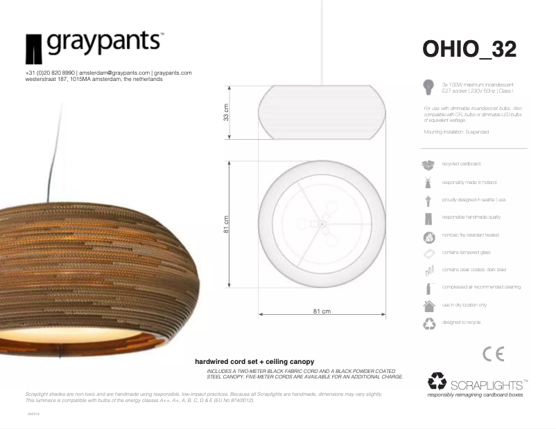 Page n°1 - Manuel utilisateur Graypants Ohio 32