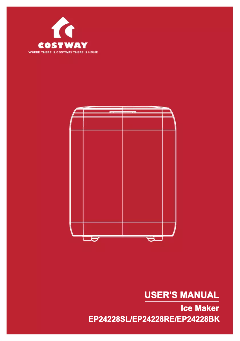 Page 1 de la notice Manuel utilisateur Costway EP24228BK