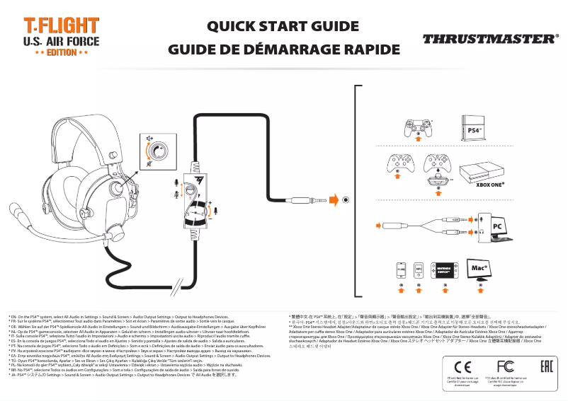 Page n°1 - Manuel utilisateur Thrustmaster T.Flight U.S. Air Force Edition
