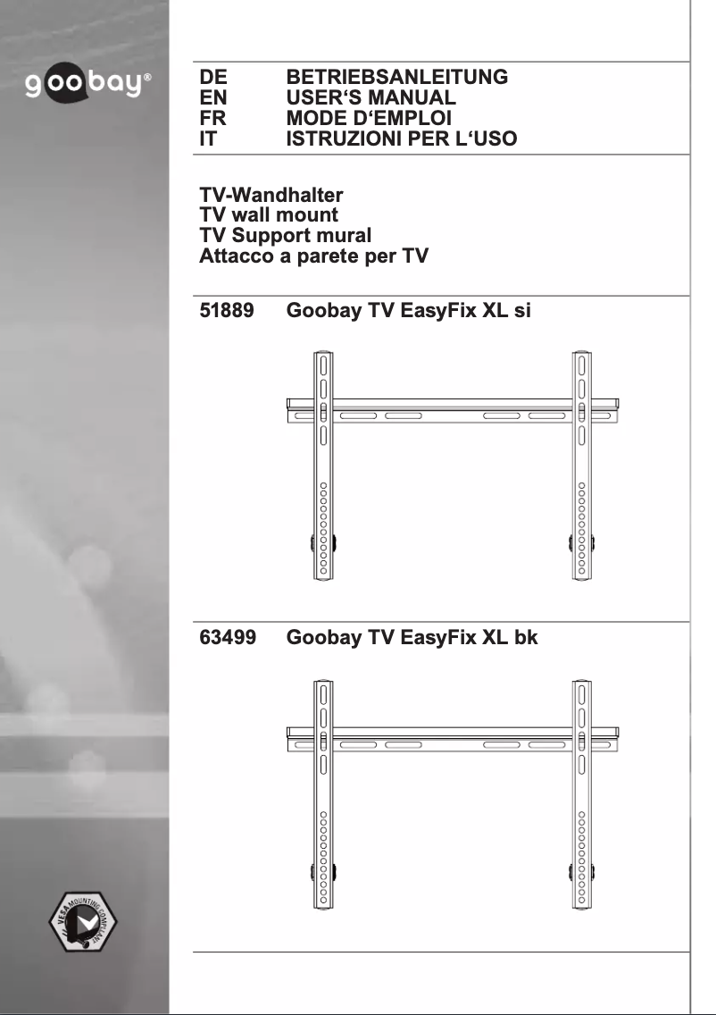 Image de la première page du manuel de l'appareil TV EasyFix XL