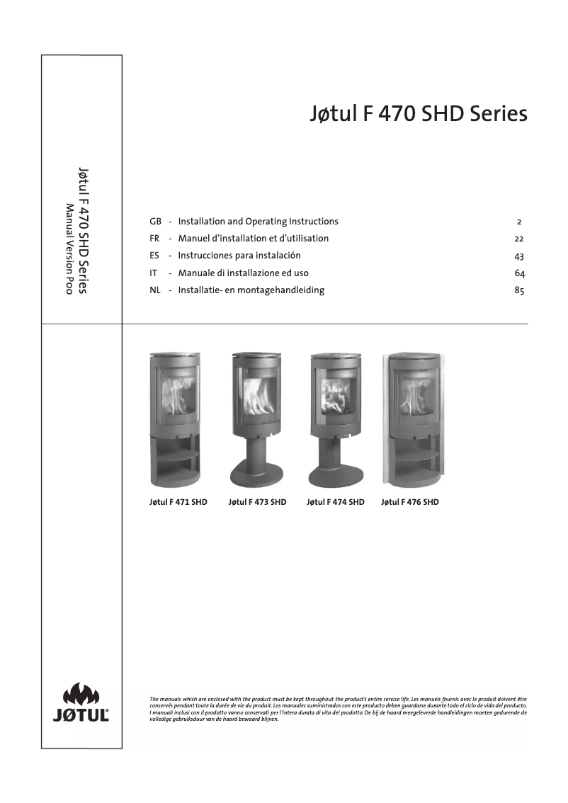 Image de la première page du manuel de l'appareil F 471