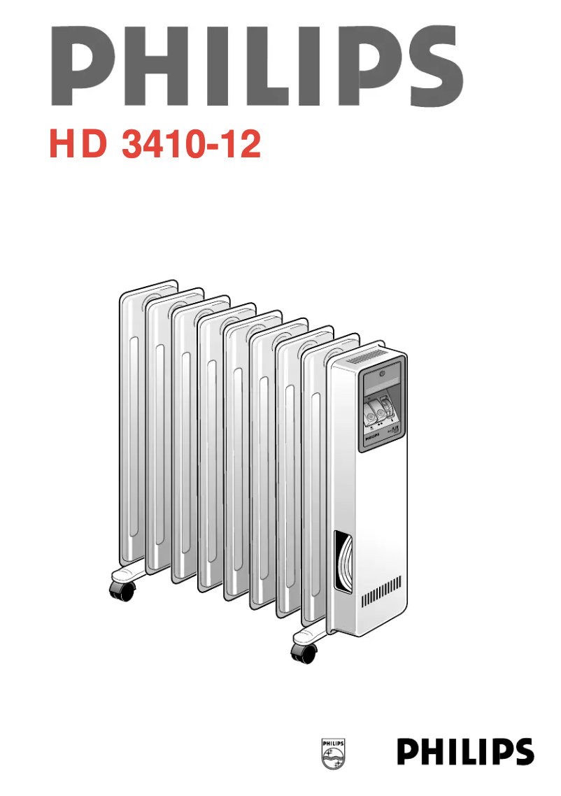 Page 1 de la notice Manuel utilisateur Philips HD3410