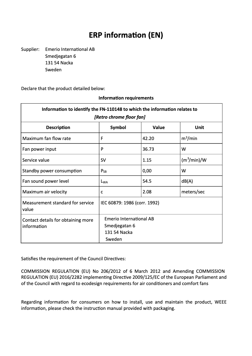 Imagen de la primera página del manual del dispositivo FN-110148