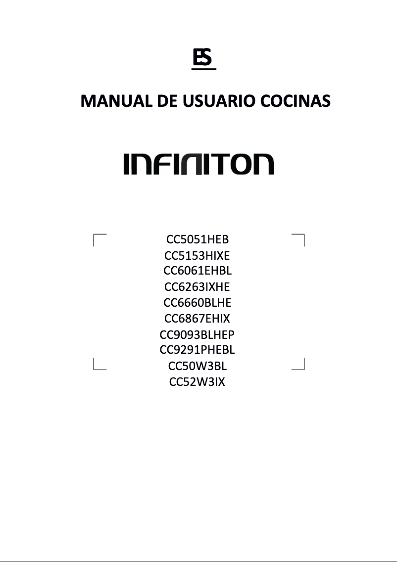 Page 1 de la notice Manuel utilisateur Infiniton CC9291PHEBL
