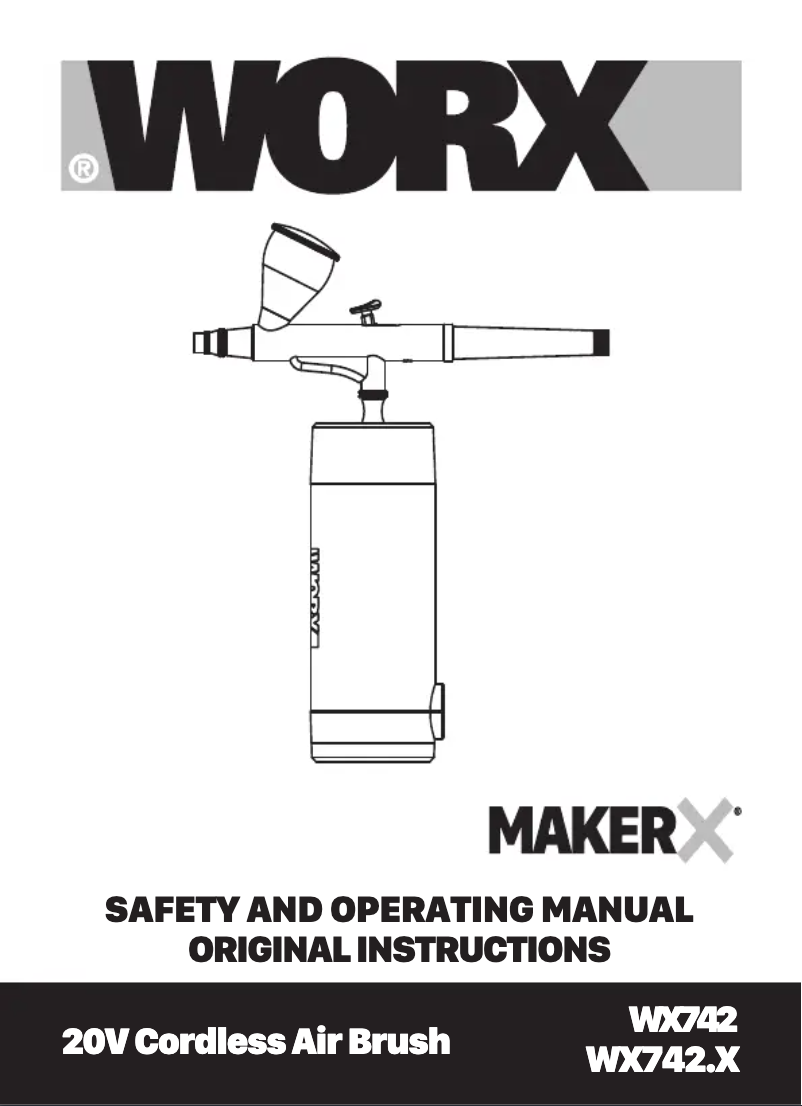 Página 1 del manual Manual de usuario Worx MakerX WX742.9