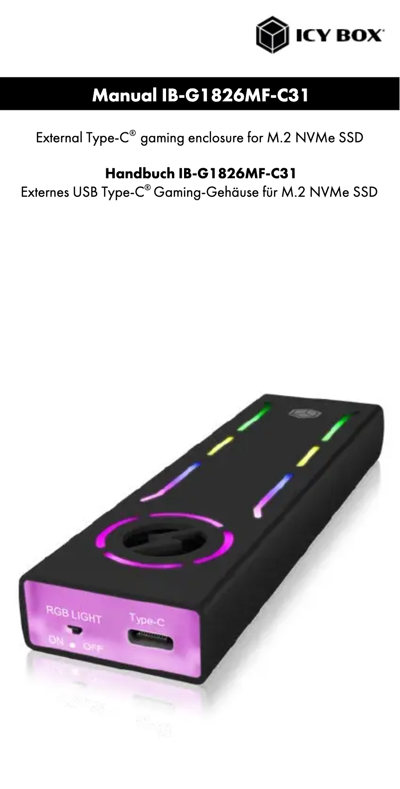 Image de la première page du manuel de l'appareil IB-G1826MF-C31