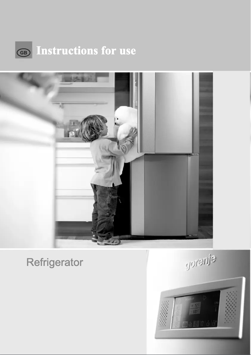 Página 1 del manual Manual de usuario Gorenje R67364W