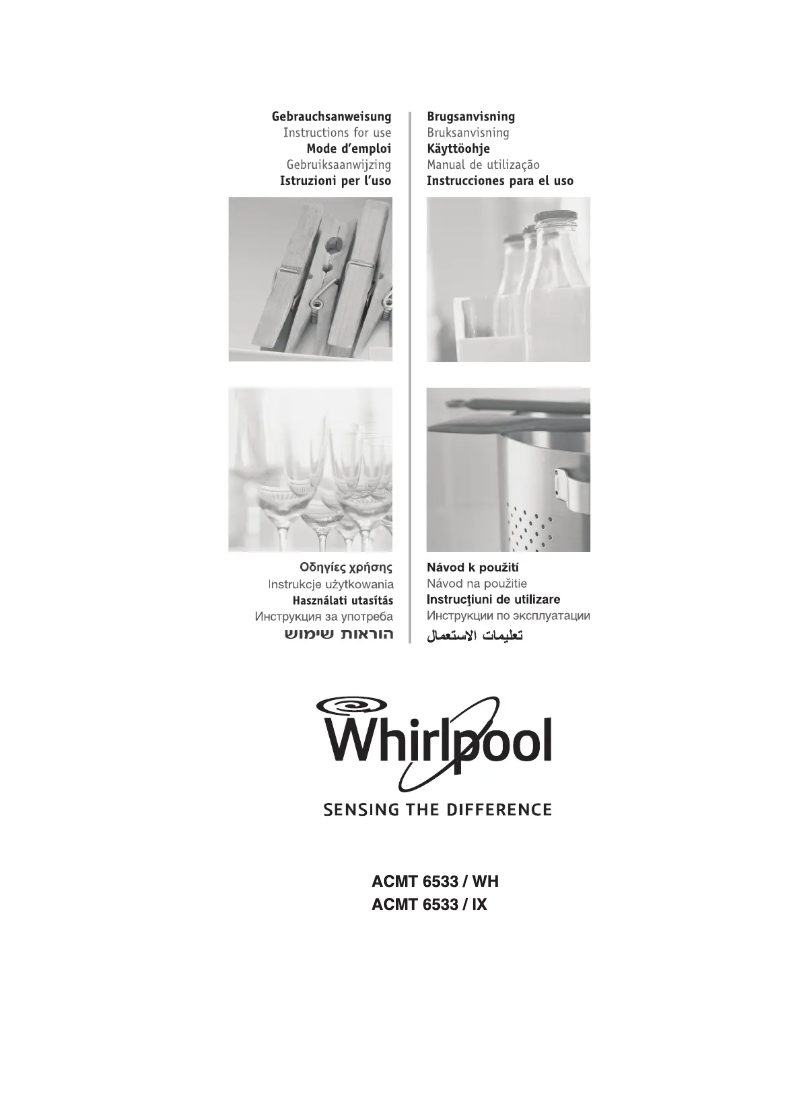 Page n°1 - Manuel utilisateur Whirlpool ACMT 6533