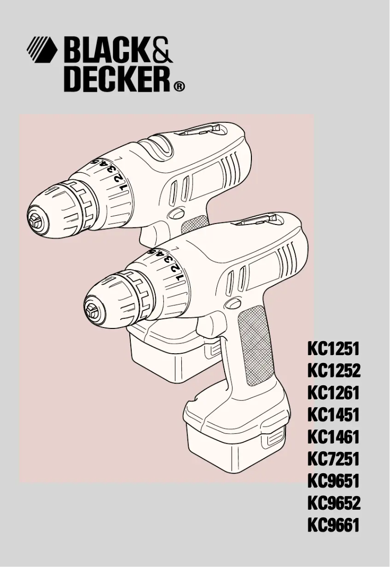 Page n°1 - Manuel utilisateur Black & Decker KC1461