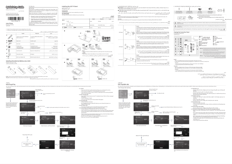 Page n°1 - Manuel utilisateur Samsung HG55AE690DW