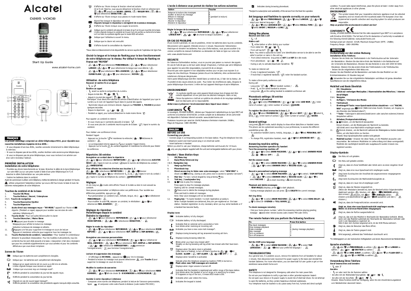 Imagen de la primera página del manual del dispositivo D285 Voice
