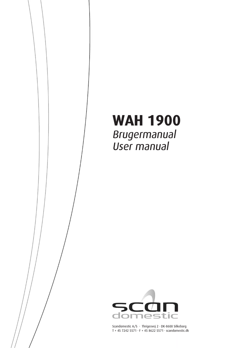 Página 1 del manual Manual de usuario Scandomestic WAH 1900