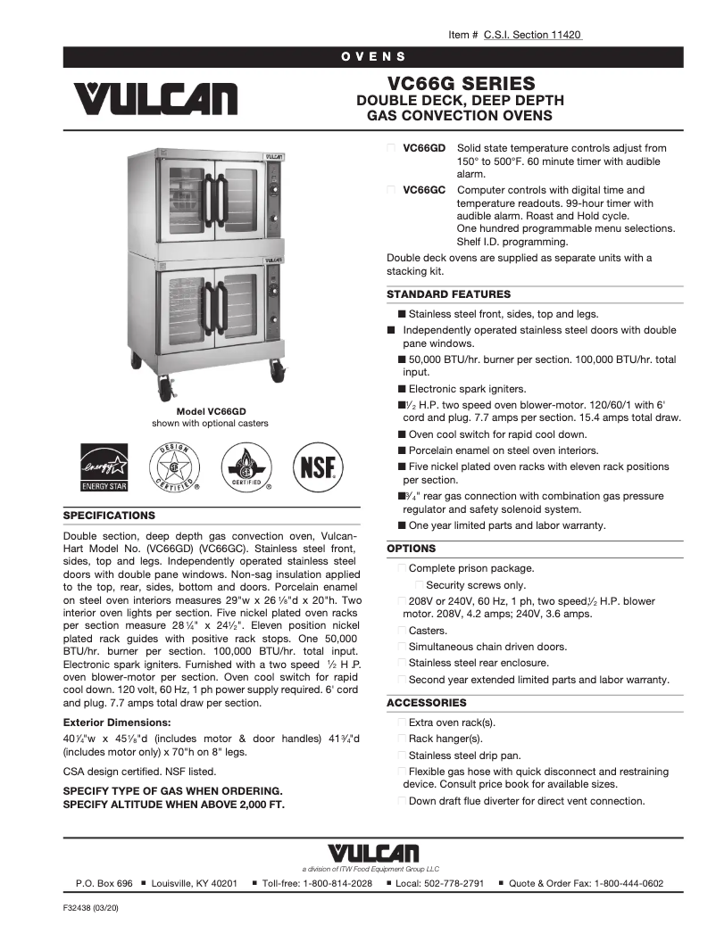 Image de la première page du manuel de l'appareil VC66GC