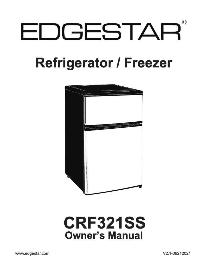 Image de la première page du manuel de l'appareil CRF321SS