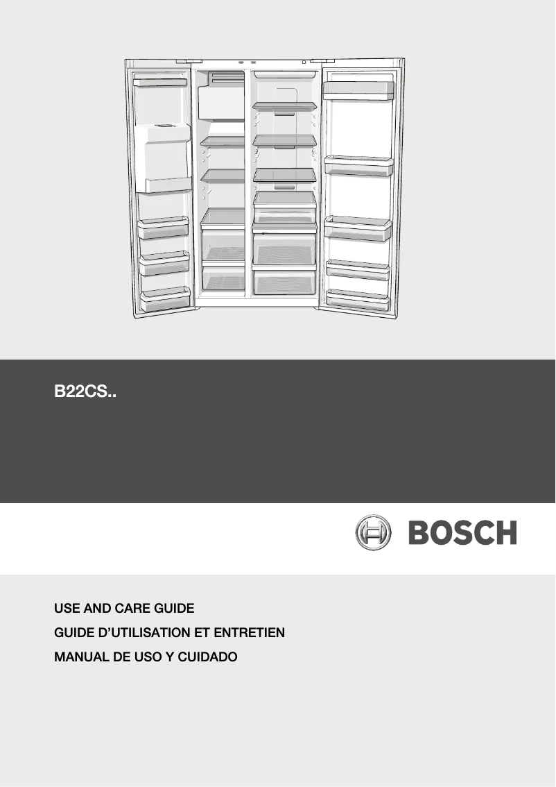 Page n°1 - Manuel utilisateur Bosch B22CS30SNS