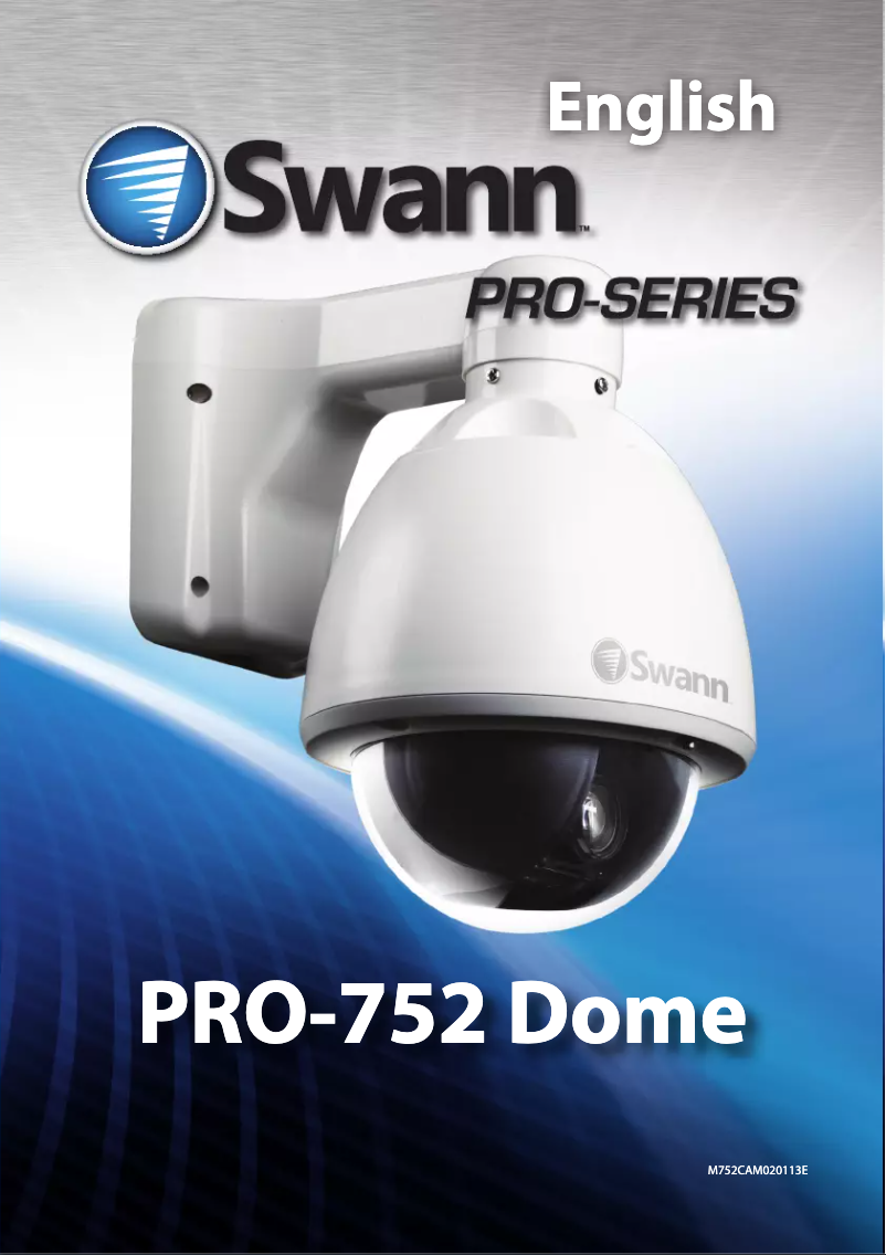 Page n°1 - Manuel utilisateur Swann PRO-752