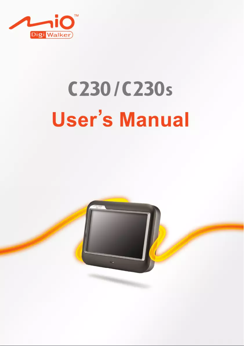 Image de la première page du manuel de l'appareil DigiWalker C230