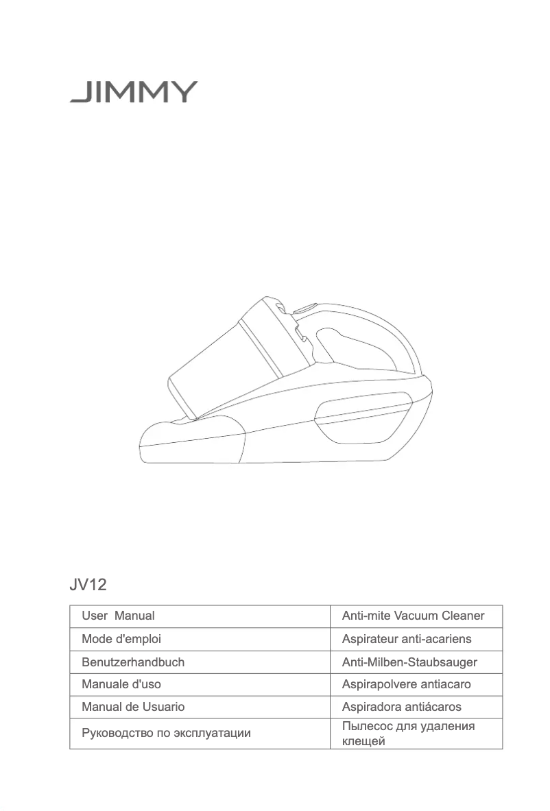 Page n°1 - Manuel utilisateur JIMMY Anti-mite UV JV12