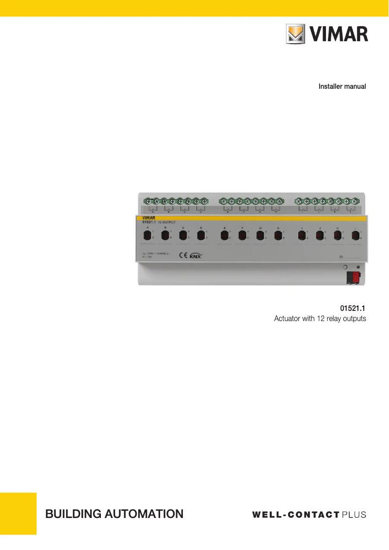 Page 1 de la notice Manuel utilisateur Vimar 01521.1
