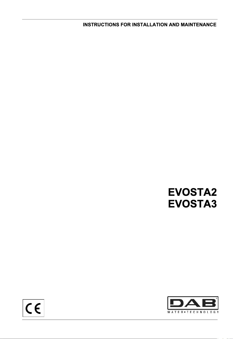 Image de la première page du manuel de l'appareil Evosta 3 8M 80/180