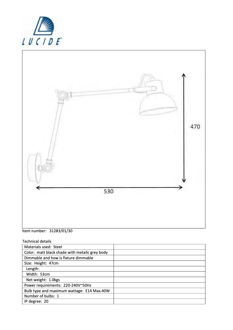 Page n°1 - Manuel utilisateur Lucide Crunch