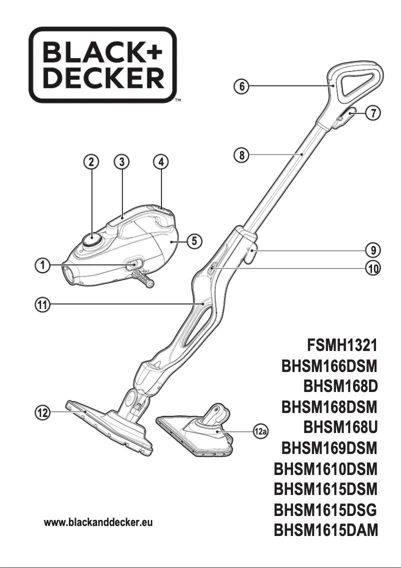 Page 1 de la notice Manuel utilisateur Black & Decker BHSM1610