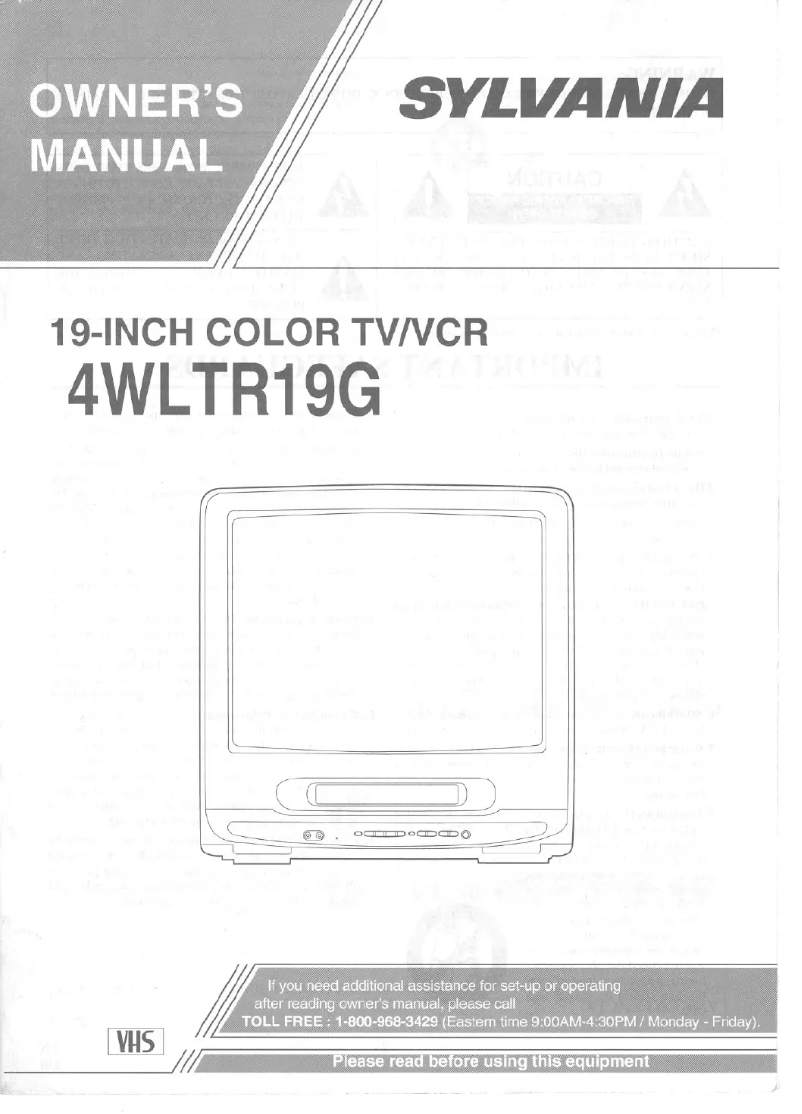 Page n°1 - Manuel utilisateur Sylvania 4WLTR19G