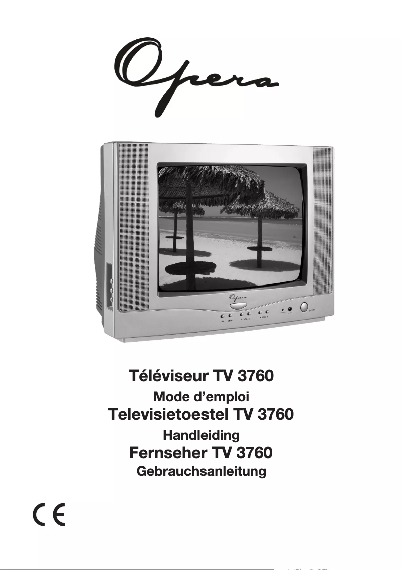 Page n°1 - Manuel utilisateur Opera TV3760