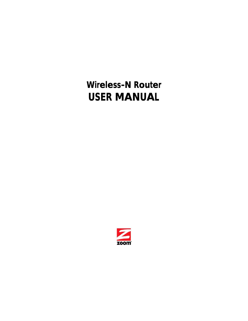 Page 1 de la notice Manuel utilisateur Zoom Wireless-N