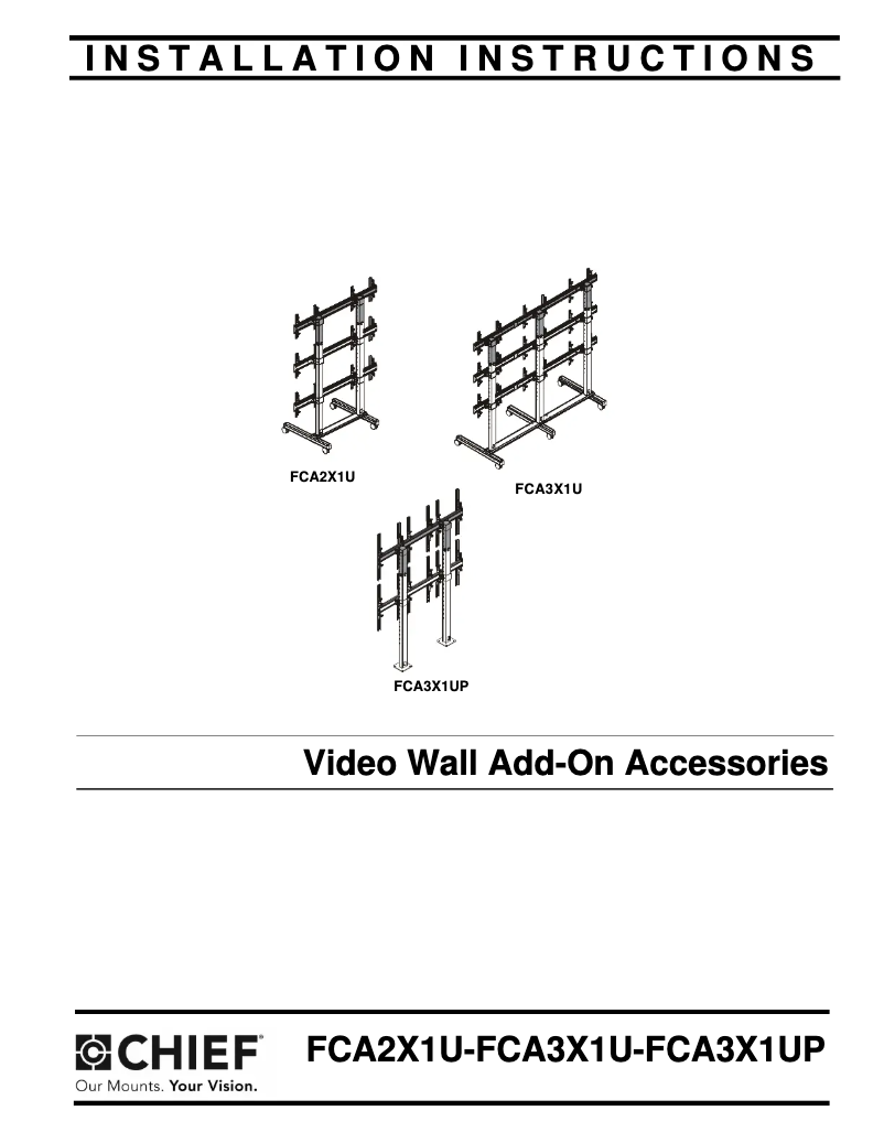 Page n°1 - Manuel utilisateur Chief FCA3X1U