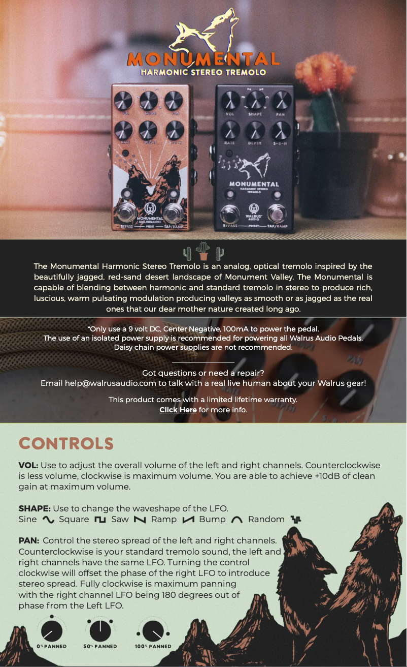 Image de la première page du manuel de l'appareil Monumental