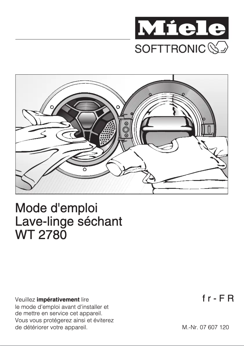Image de la première page du manuel de l'appareil WT2780S
