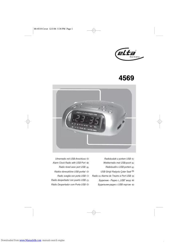 Page n°1 - Manuel utilisateur Elta 4569