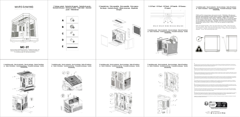 Page 1 de la notice Manuel utilisateur Mars Gaming MC-3T