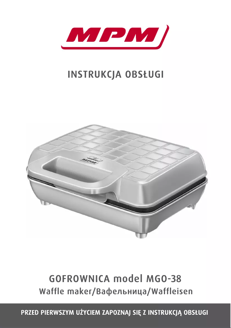 Page 1 de la notice Manuel utilisateur MPM MGO-38