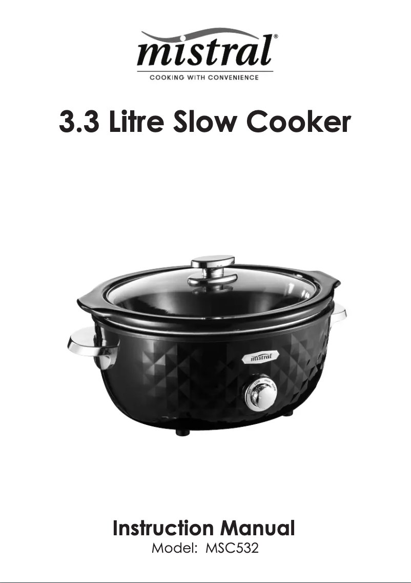 Página 1 del manual Manual de usuario Mistral MSC220B