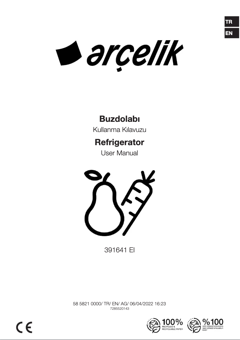 Image de la première page du manuel de l'appareil 391641 EI