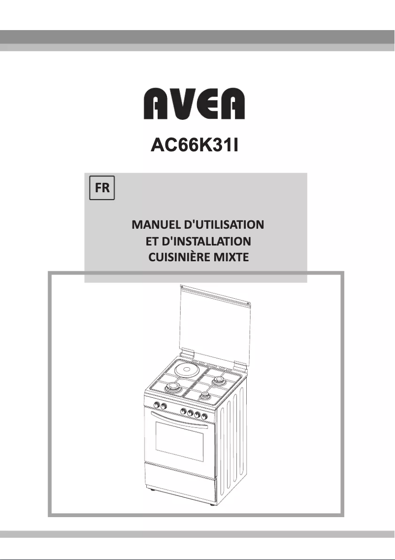Page 1 de la notice Manuel utilisateur AVEA AC66K31I